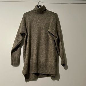 Small taupe sweater dress